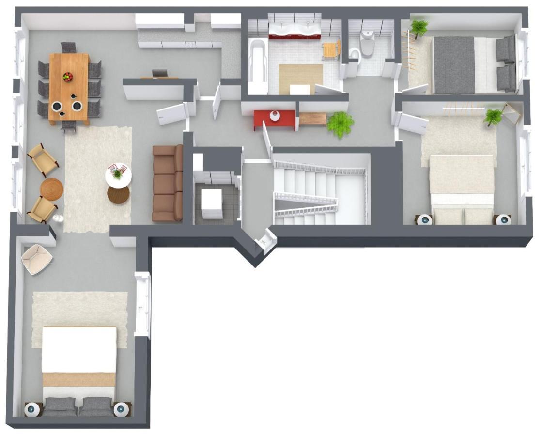 City Apartment 3 Bedroom, Kitchen, Wifi, Workspace, Coffee, Central Hasselt Luaran gambar